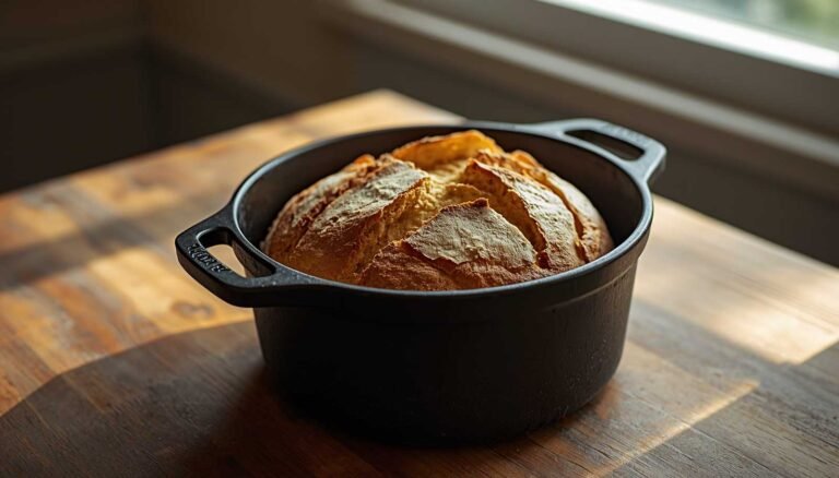 No-Knead Sourdough Bread