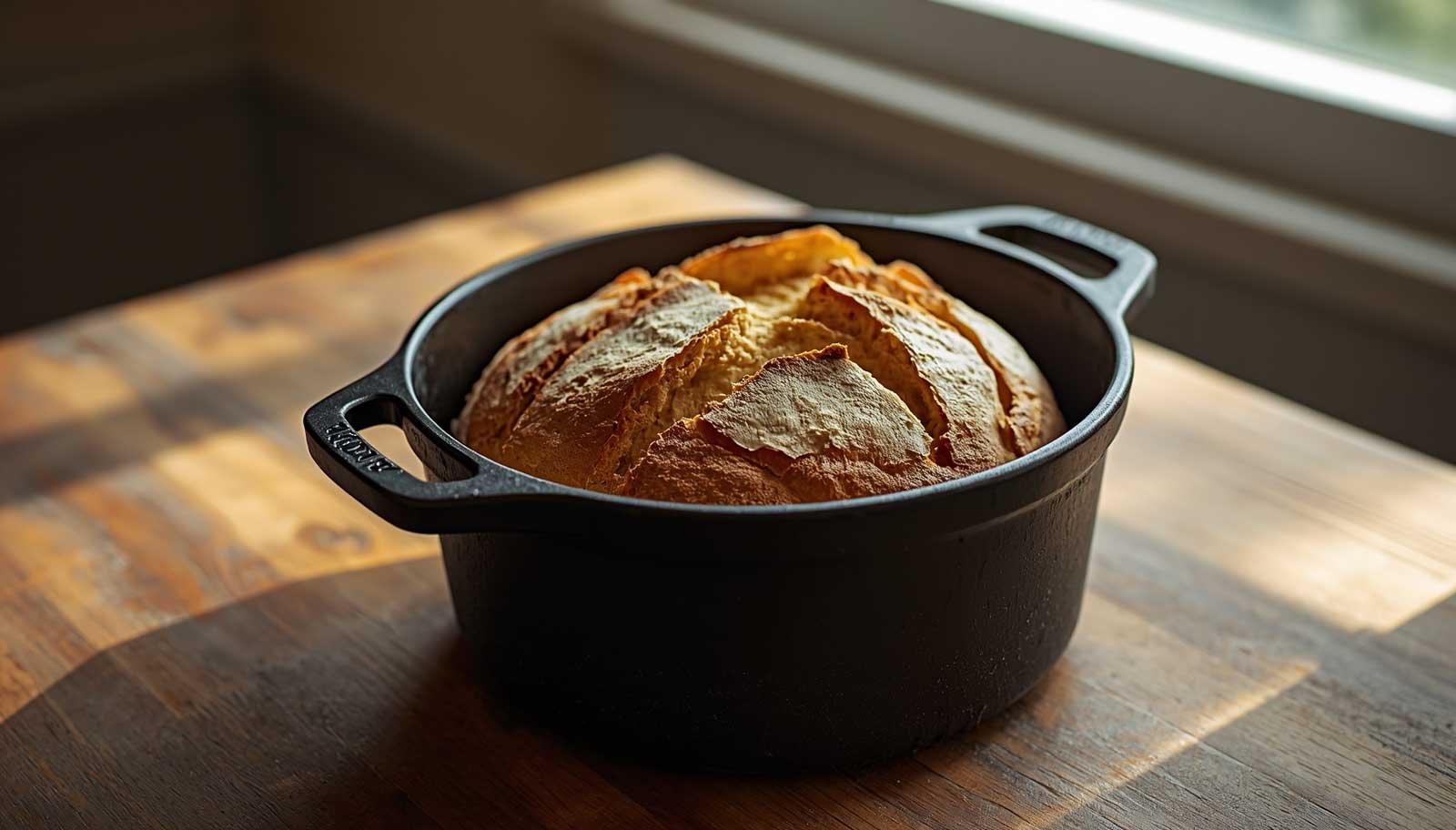 No-Knead Sourdough Bread