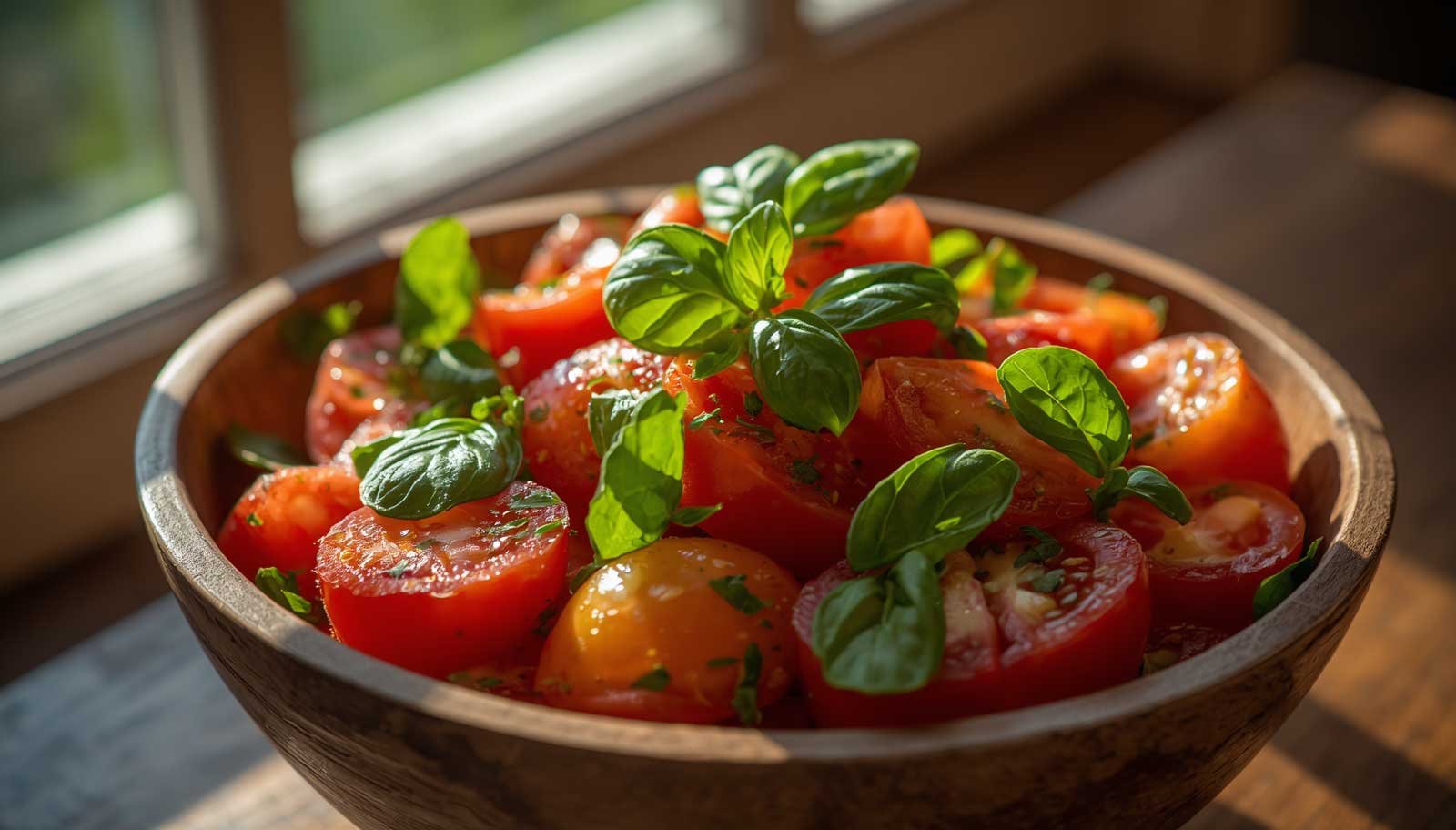 Summer Tomato and Basil Salad