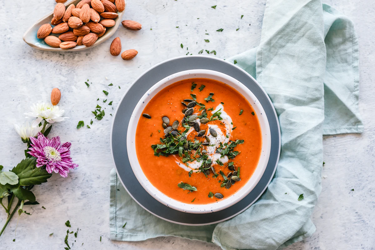 Creamy Coconut Cauliflower Soup with Turmeric