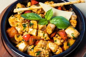 Garlic Parmesan Tuscan Chicken Skillet